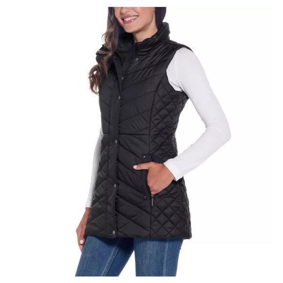 NWoT Weatherproof Vintage Womens Quilted Vest Jacket Size XL Black $80 EE435 - Picture 2 of 4